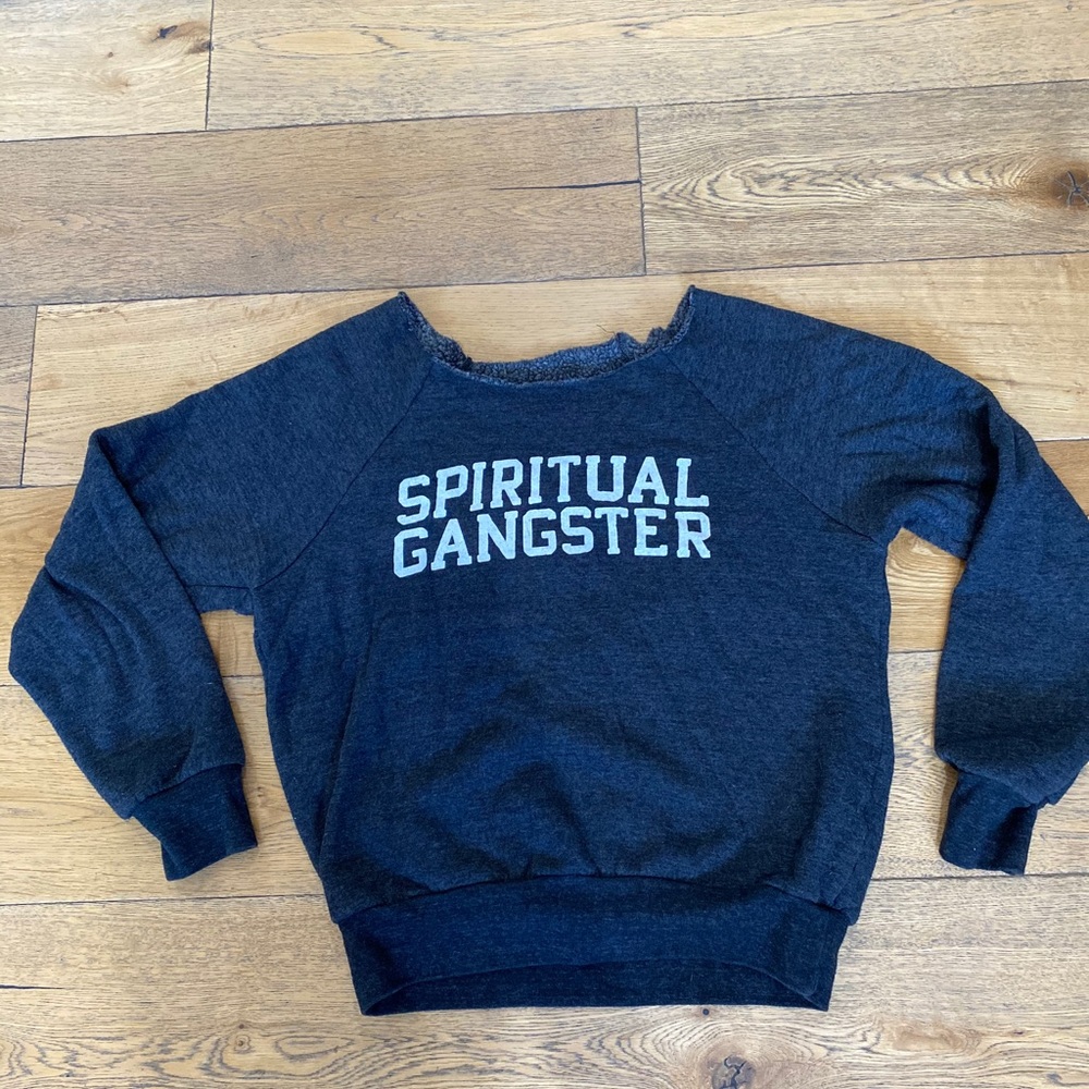 (Sold) Spiritual Gangster Sweatshirt Grey XS - Picture 1 of 6